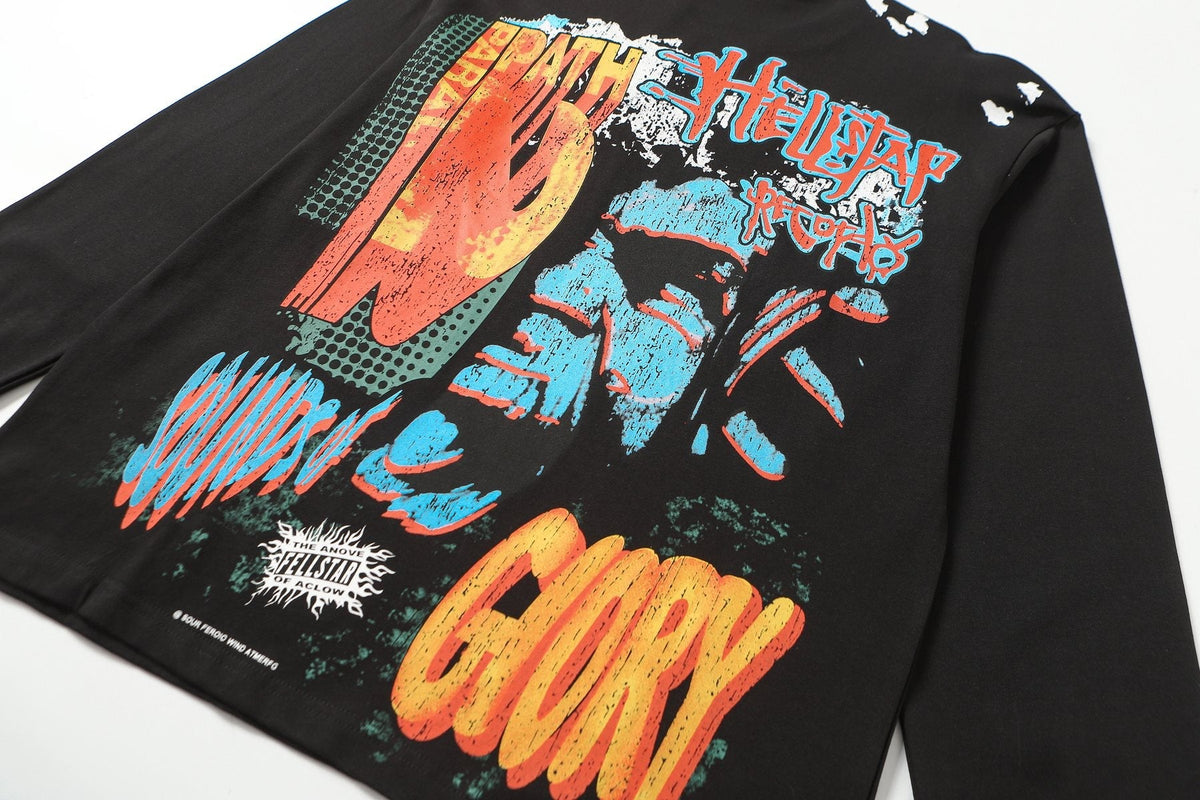 HEILSTAR Records Graphic Long-Sleeve T-Shirt — detail