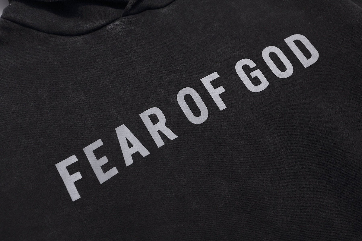 Fear of God Contrast Wordmark Pullover Hoodie — detail