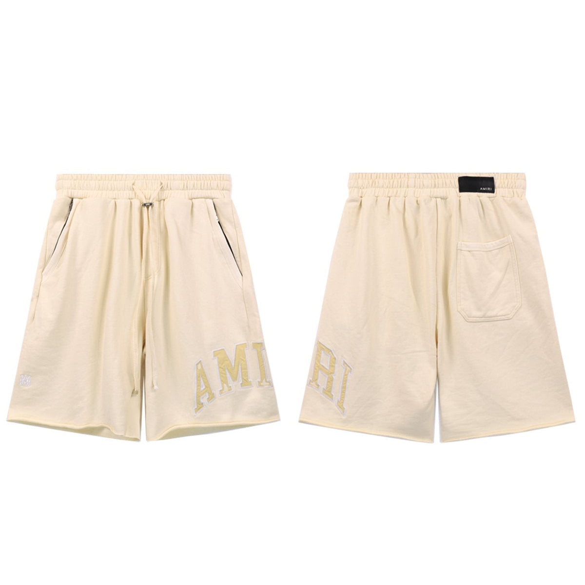 AMIRI Vintage Collegiate Graphic Shorts — front