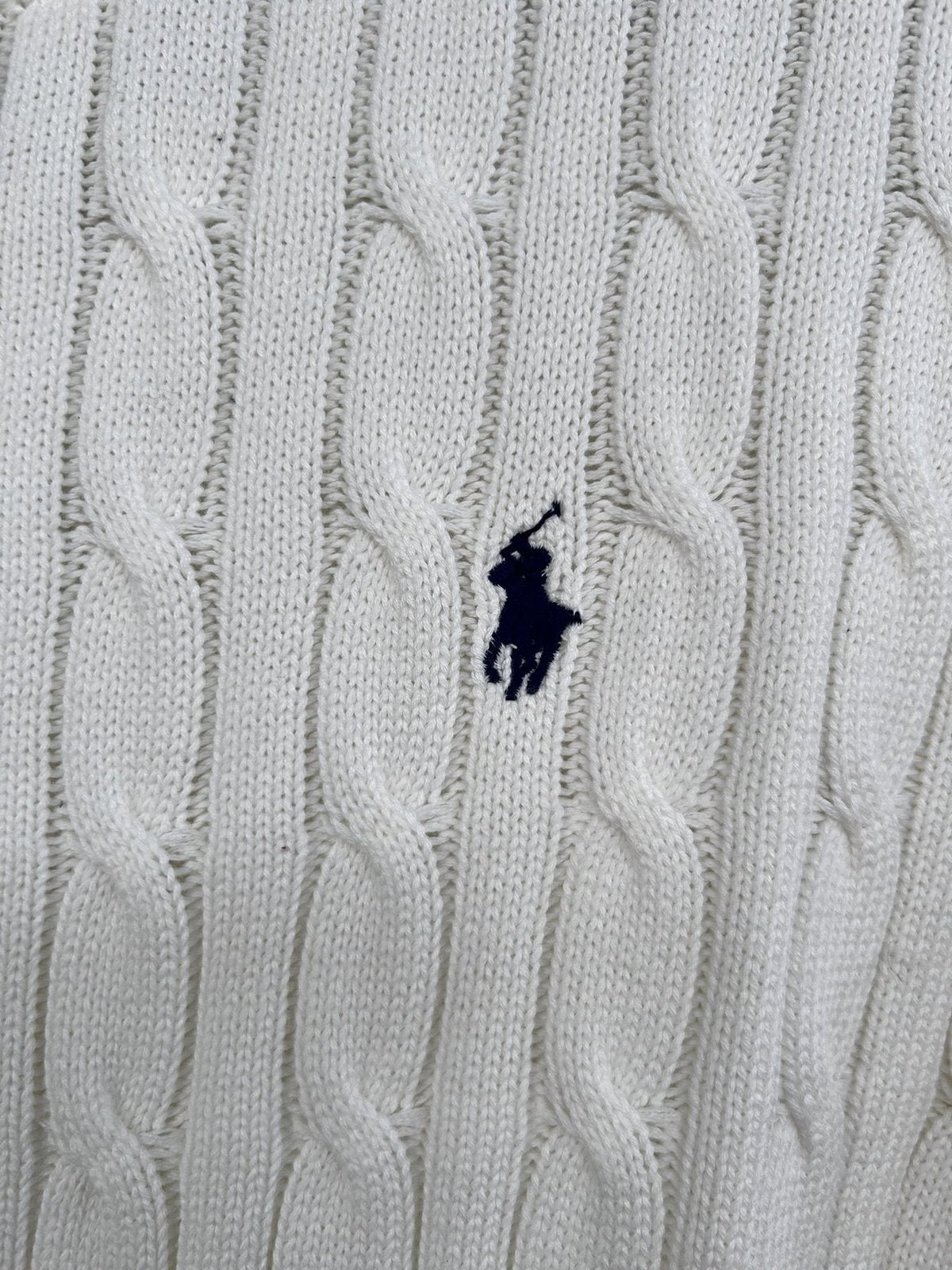 Test2-Ralph Lauren Short-Sleeve Cable-Knit Sweater — detail